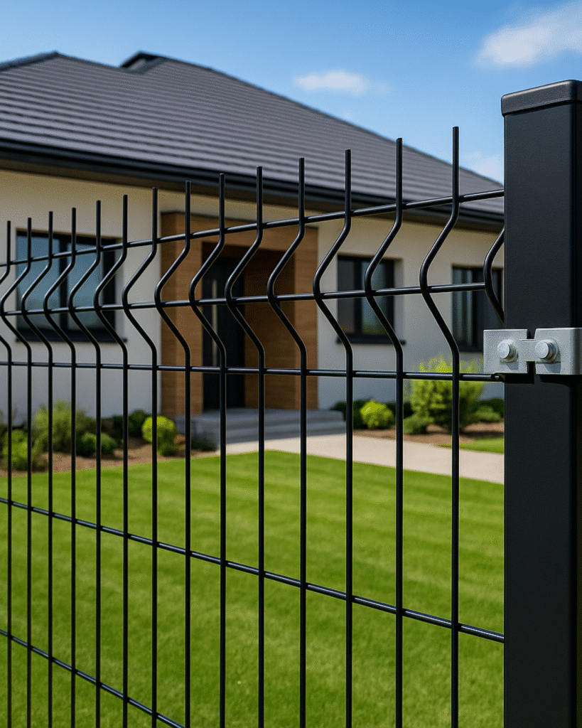 CentiWire welded wire fence with V bends for industrial and residential perimeter security Durable steel welded wire mesh panel by CentiWire for commercial perimeter protection