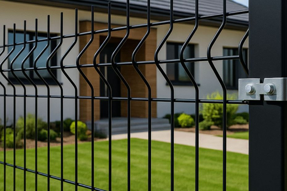 CentiWire welded wire fence with V bends for industrial and residential perimeter security Durable steel welded wire mesh panel by CentiWire for commercial perimeter protection
